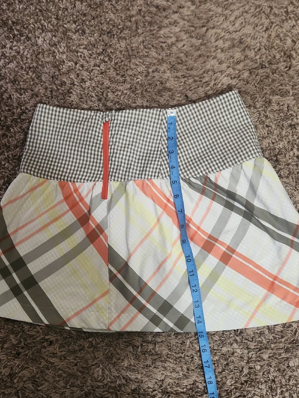 Nike Sport Womens Golf Dri Fit Plaid Golf Skirt Size 0